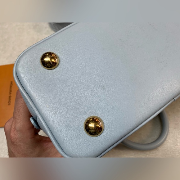 Louis Vuitton Alma BB Bubblegram Leather Ice Blue Glacier Bag - Picture 7 of 16